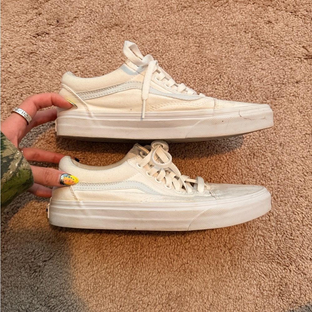 Vans Cream Sneakers
